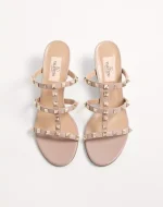 Valentino Rockstud Calfskin Leather Slide Sandal 60 Mm - Image 6